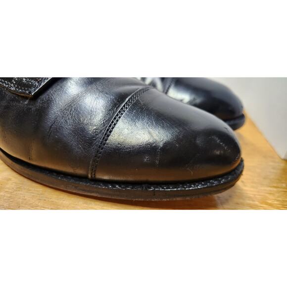 Alden 971 Oxfords Size 12 Black Leather Cap Toe Made USA Needs Refurbished main image 14